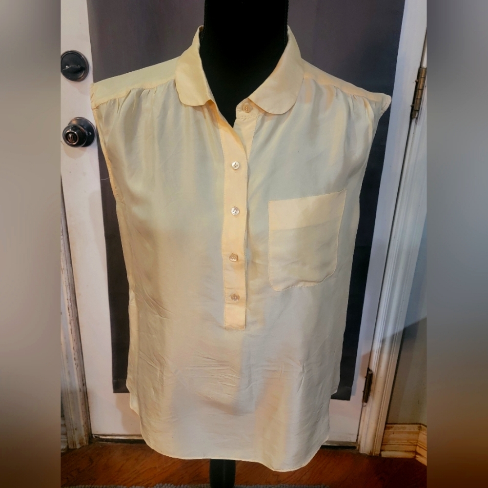 J. Crew Light Yellow Blouse